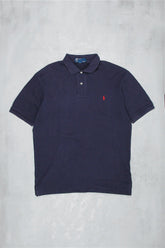 Ralph Lauren Vintage Polo Shirt Made In USA - Farbe: Navy - Größe: L - VintageR2